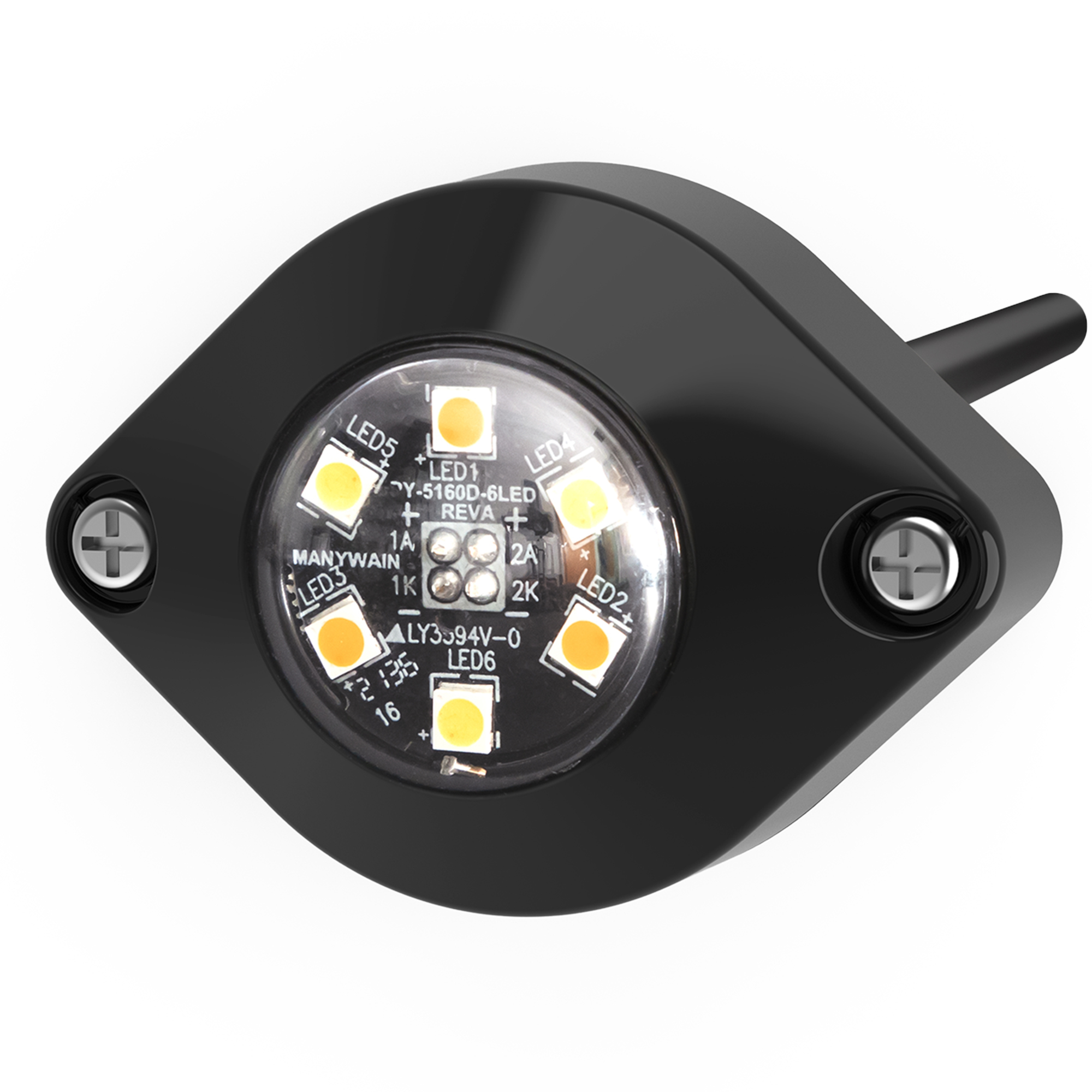 ECCO, DUAL COLOR DIRECTIONAL AMBER/BLUE, Light Type LED, Lens Color Clear, Included (qty.) 1 Model# ED9015AB